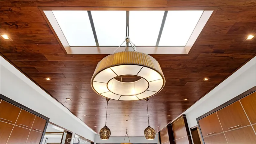 A skylight was added to enhance the space.