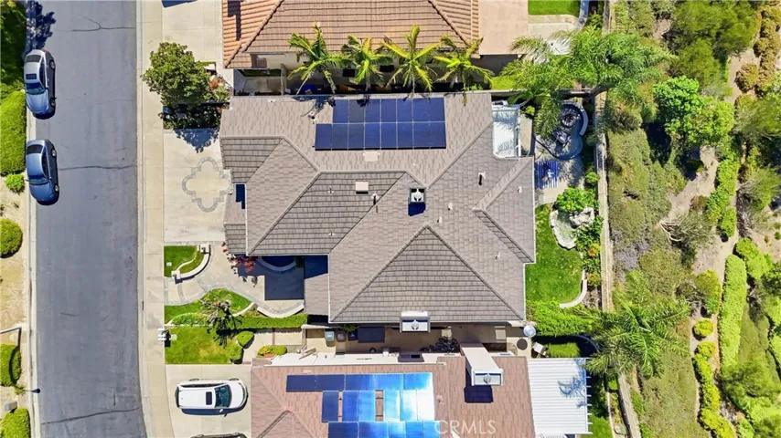 Aerial View of Owned Solar Panels