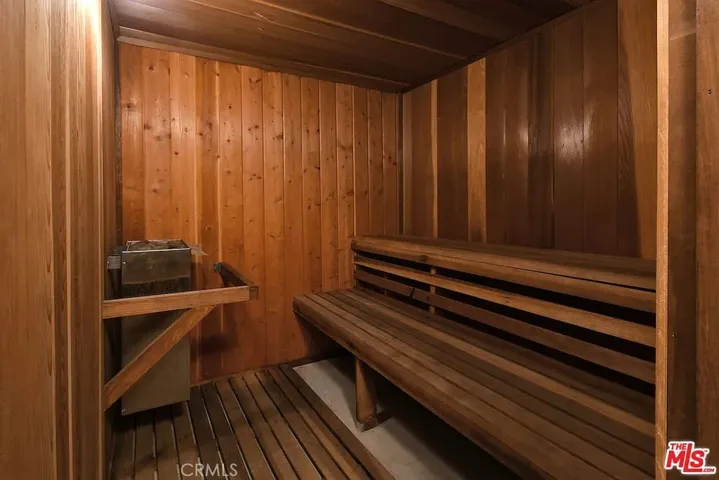 two saunas conveniently located in the recreation room area.