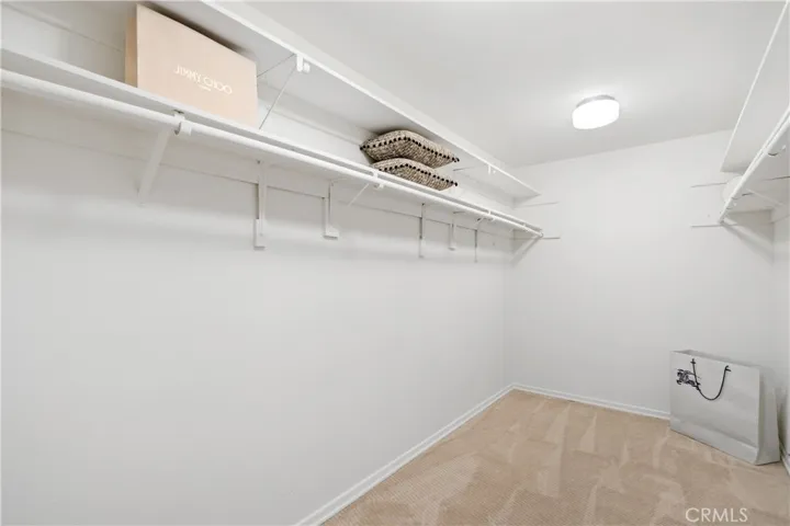 Primary suite includes a large walk-in closet plus an additional closet
