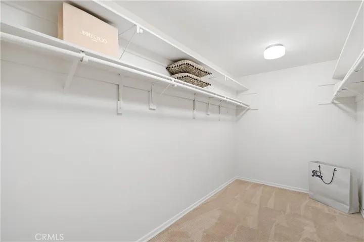 Primary suite includes a large walk-in closet plus an additional closet