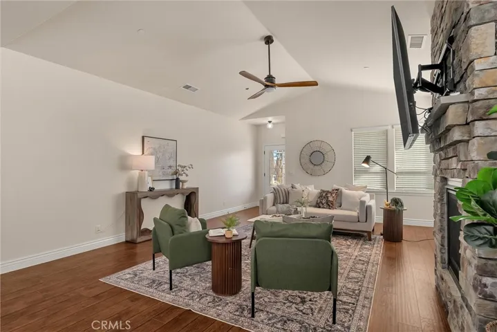 Beautiful floors and Vaulted ceiling