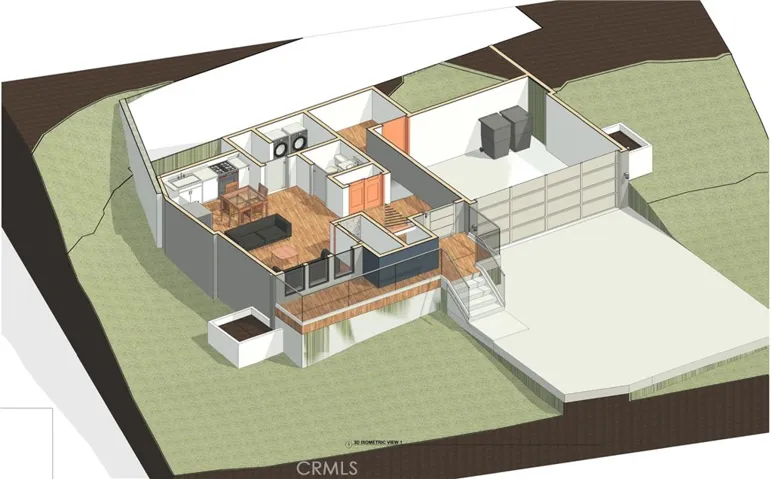 3D mass of the architectural 3D modeling. – for illustrative purposes only.


