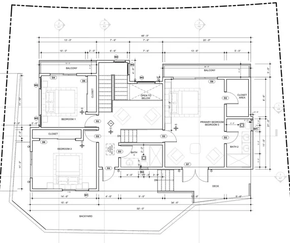 Screenshot of floor plan from the architectural drawings – for reference only