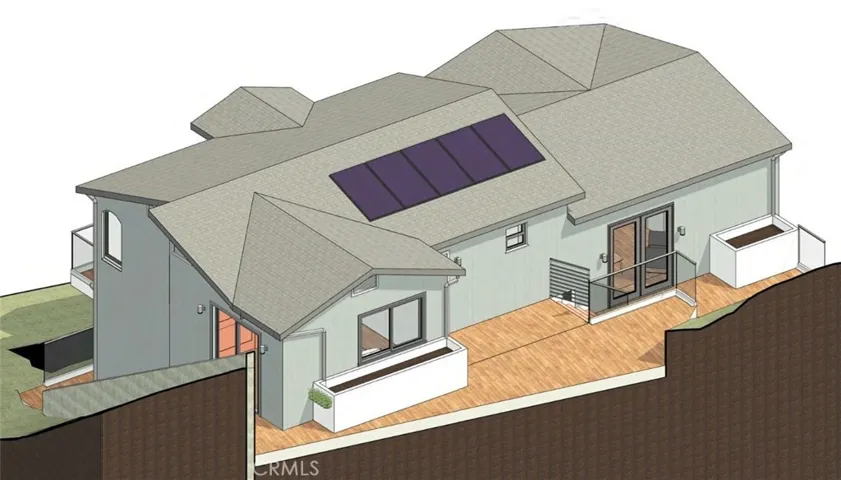 3D mass of the architectural 3D modeling. – for illustrative purposes only.