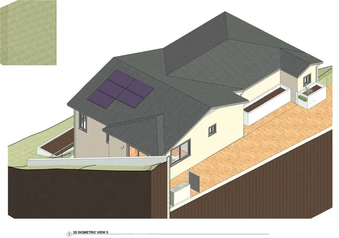 Architectural 3D massing model