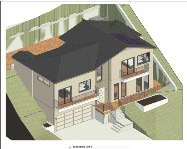 Architectural 3D massing model