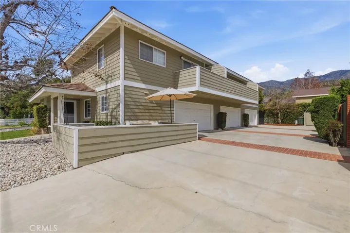 Driveway to garages
