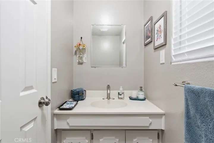 Downstairs powder room at 921 Ocean View
