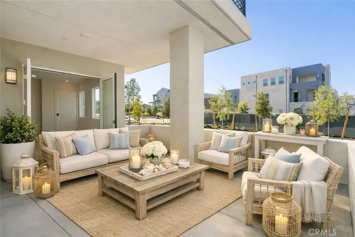 Virtually staged 1st floor balcony