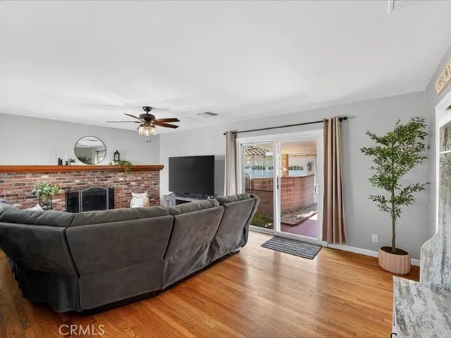 Family Room leads to backyard. Dual Pane windows and slider