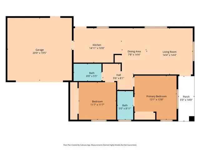 Unit #1 - Floorplan (single level)
