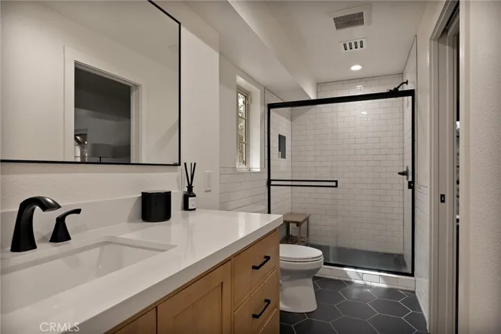 Downstairs bath - fully remodeled.