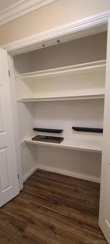 Pantry closed could be used as a computer closet