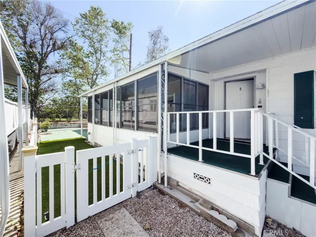 Front porch, side yard