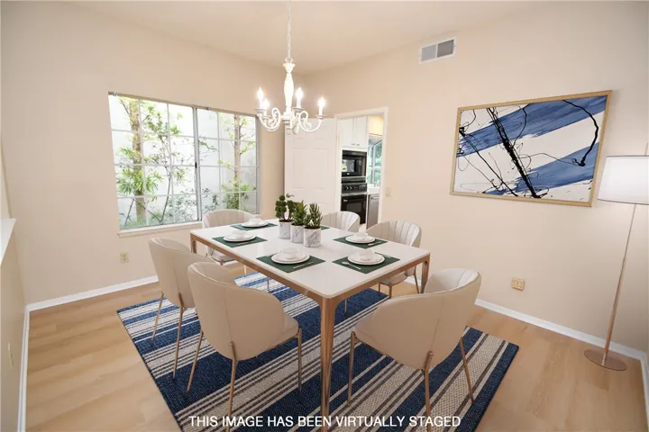 Virtually Staged Dining Room