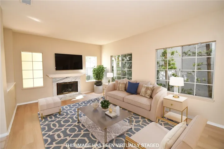 Virtually Staged Living Room