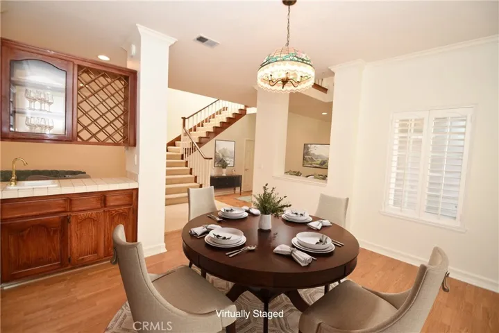 Virtually Staged Dining Room