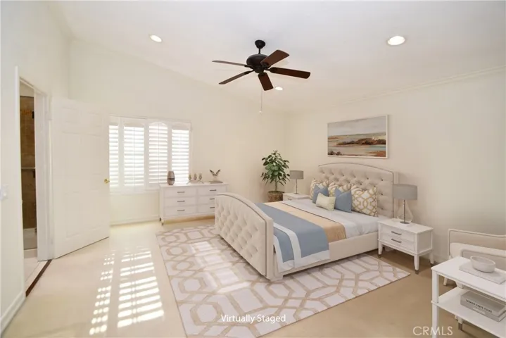 Virtually Staged Primary Bedroom