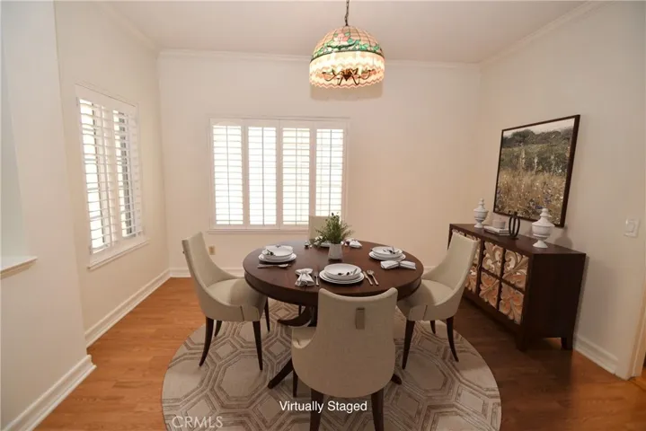 Virtually Staged Dining Room