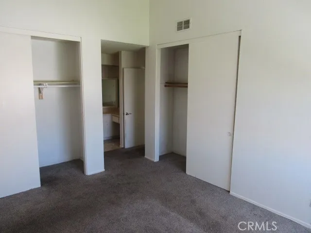 main bedroom closet & bathroom