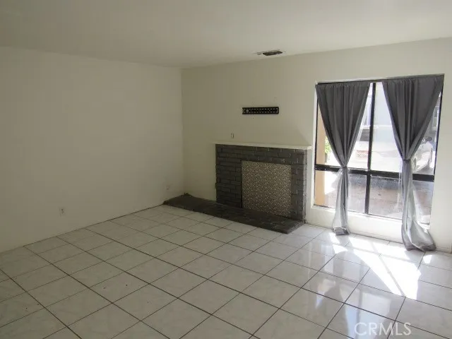 front room & fireplace