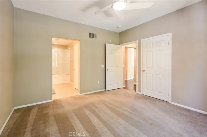 As you enter the MASTER SUITE, you'll appreciate the highly upgraded walk-in closet and spacious master bathroom which includes porcelain tile flooring, private toilet room, and deep bathtub.