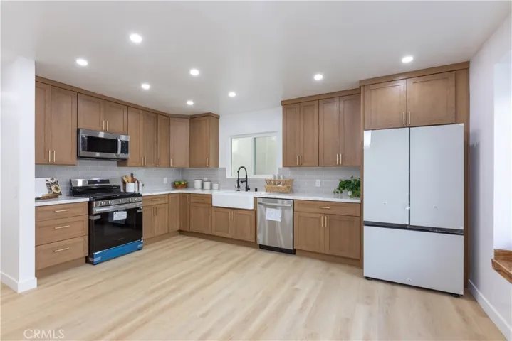 Spacious kitchen with new appliances