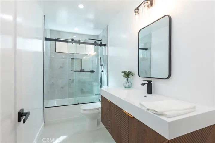 Remodeled hall bathroom