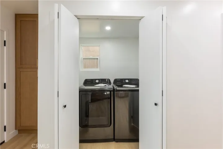 Inside laundry - new washer & dryer included