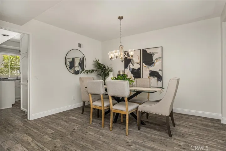 Dining room just steps from the kitchen for easy entertaining