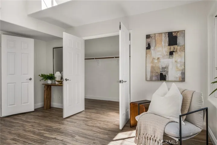 Huge walk-in closet in the second bedroom 

