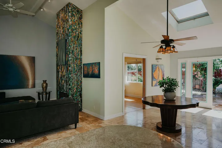 003 Living Area & Back Yard French Doors