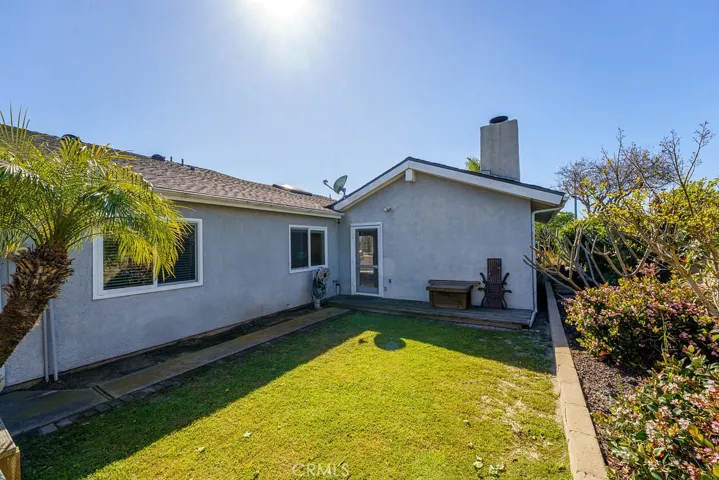 This is the bonus second backyard on the back right side of the home