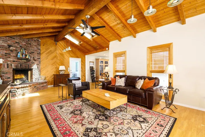 Single French door out to the right side backyard.