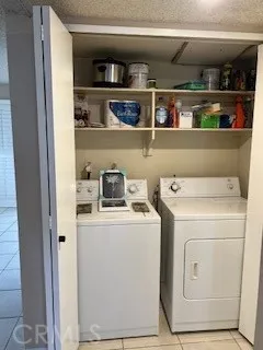 Washer and Dryer in downstairs closet room