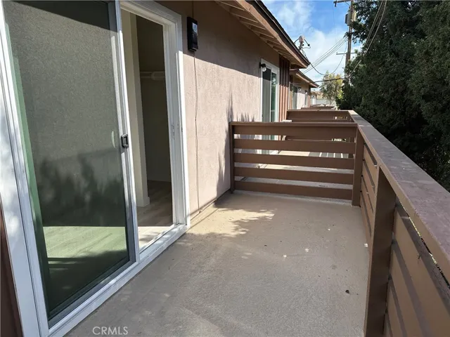 Balcony off the Primary Bedroom