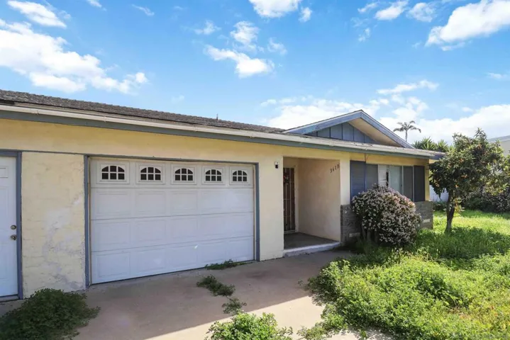 Unit B entrance and garage