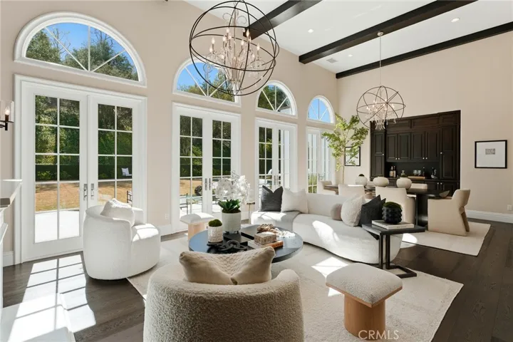 Living/Dining French Doors to backyard