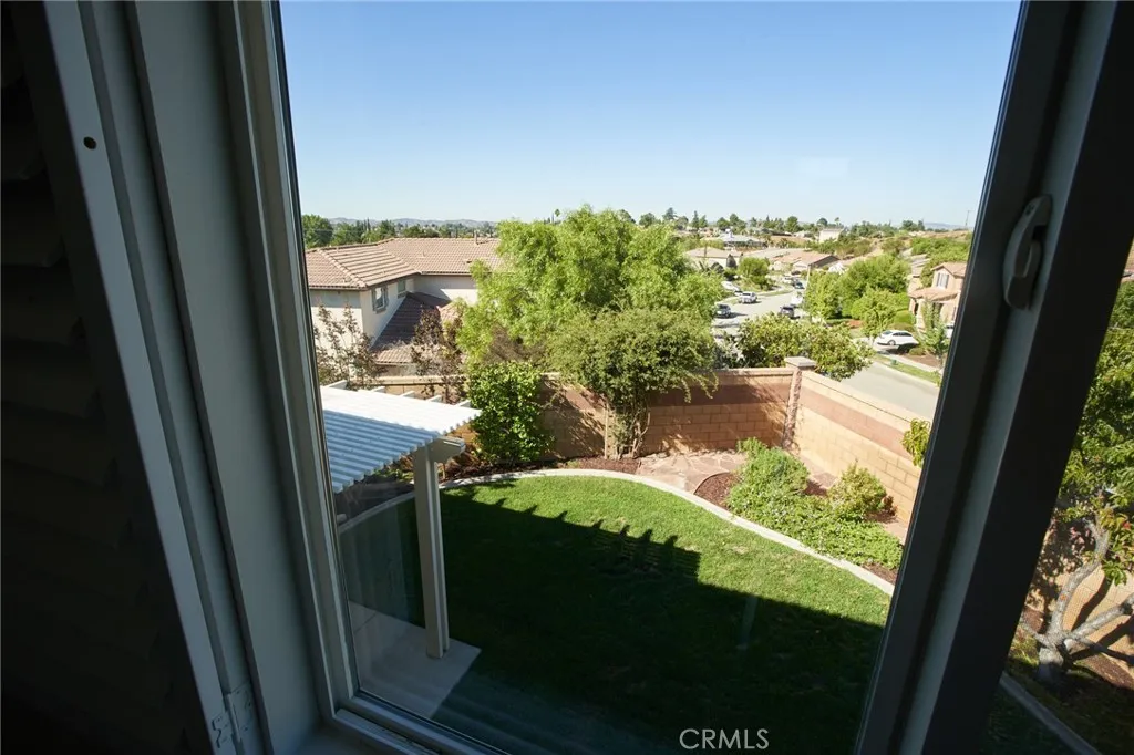 VIEW FROM BEDROOM WINDOW