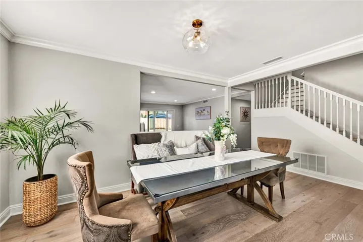 Dining area with open layout connecting seamlessly to the living and entertaining spaces.
