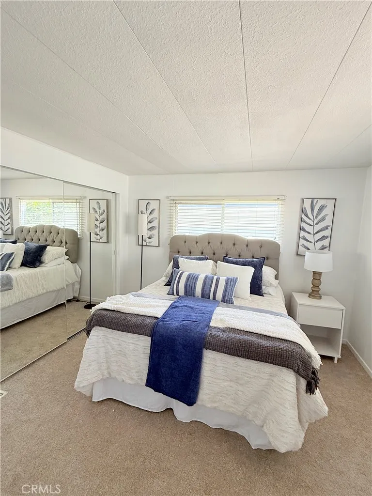 Master bedroom new closet mirrored doors