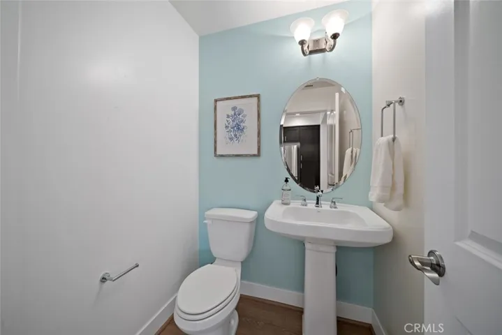 powder room off kitchen