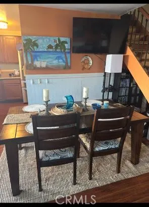 Dining room is a beach style