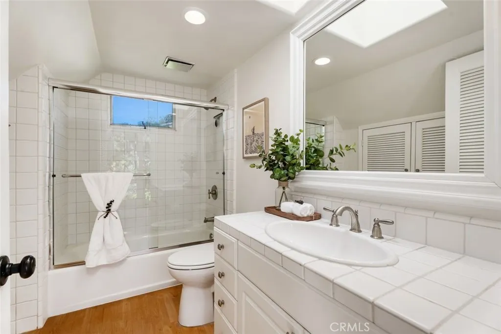 The ensuite bathroom inside the guest bedroom #1 or office.