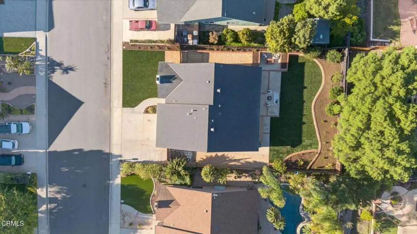 Overhead View of Home and Lot