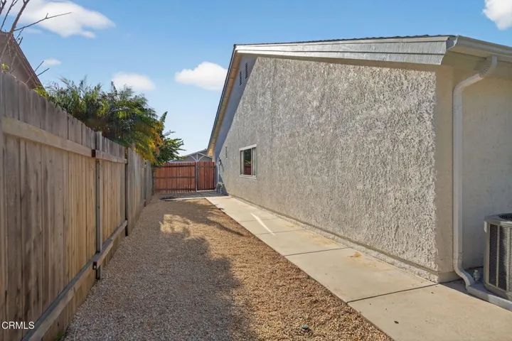Gravel Side Yard Storage Area