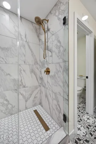 Walk-In Shower with Tile