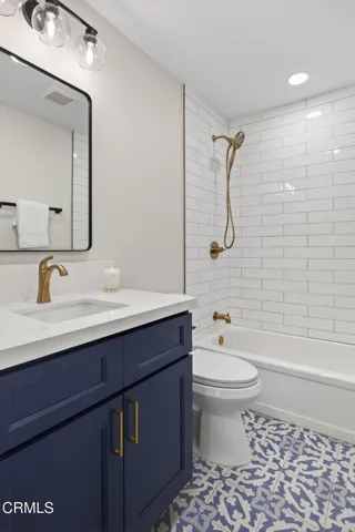 Updated Bath with Quartz Countertop