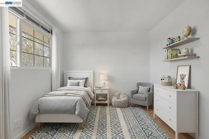 AI Staged Left Bedroom